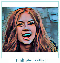 pink dreamscope photo effect